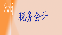 税务会计实务