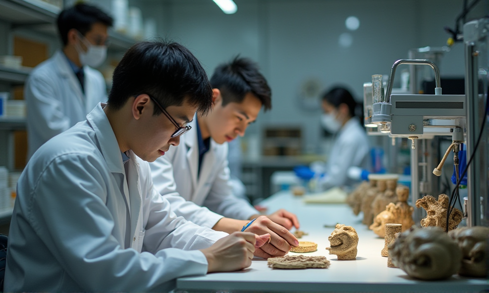 文物保护工作场景