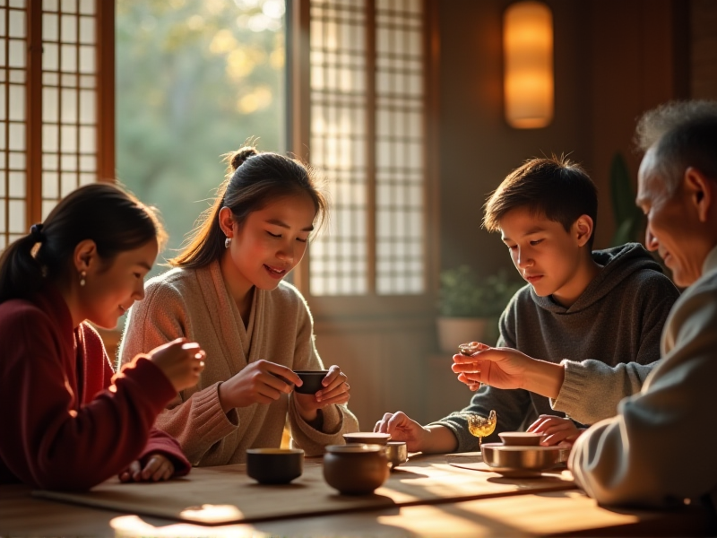 中国传统家庭礼仪展示
