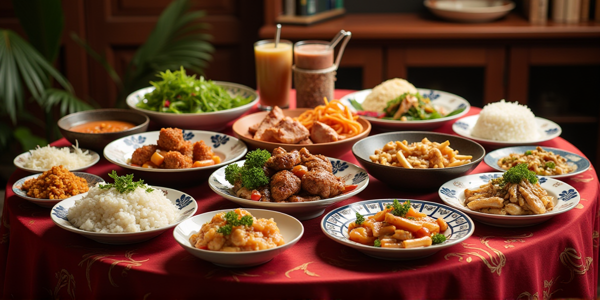 中国传统美食展示