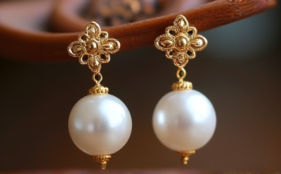 珍珠耳坠
