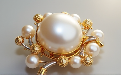 珍珠胸针