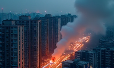 深圳住宅爆燃事故现场