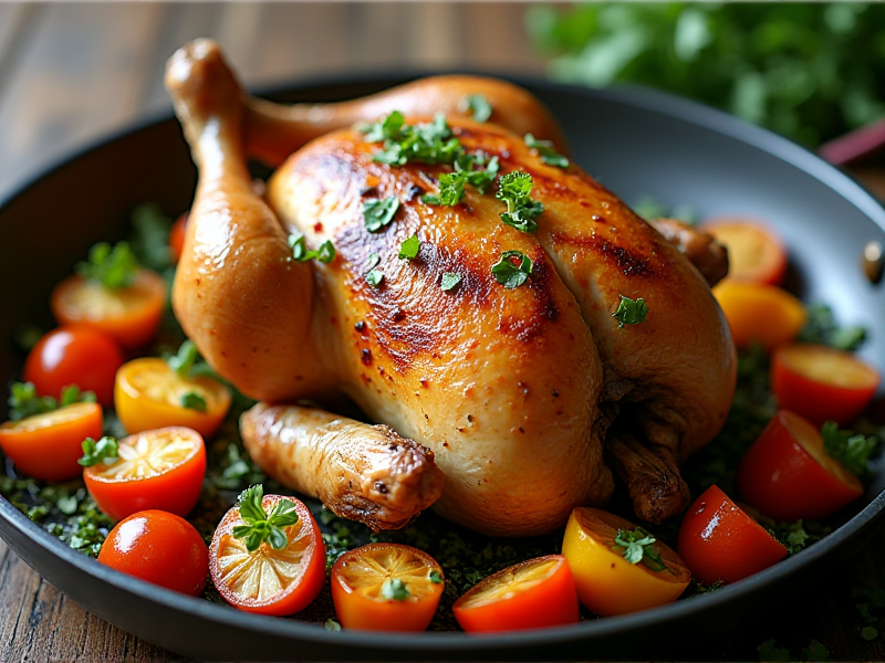 香草烤鸡