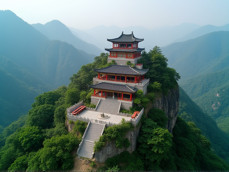 麦积山石窟全景