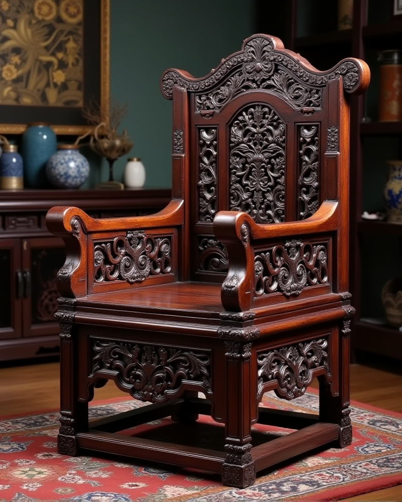 紫檀官帽椅