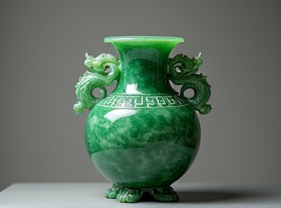 龙纹玉瓶