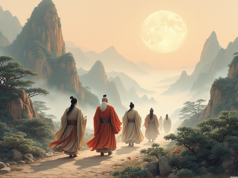 孔子周游列国场景