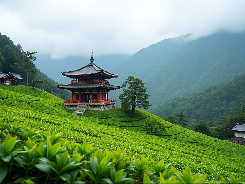 峨眉竹叶青茶园